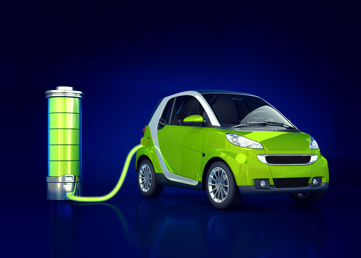 Charging Electric Car.
