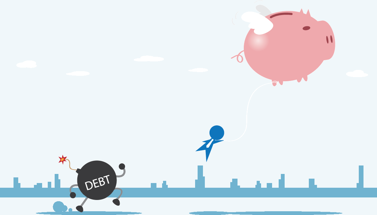 Debt vs Savings.